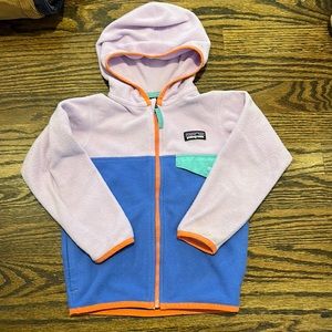 Patagonia Toddler 3T Micro-Fleece with hood and zip front